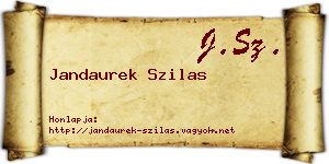 Jandaurek Szilas névjegykártya
